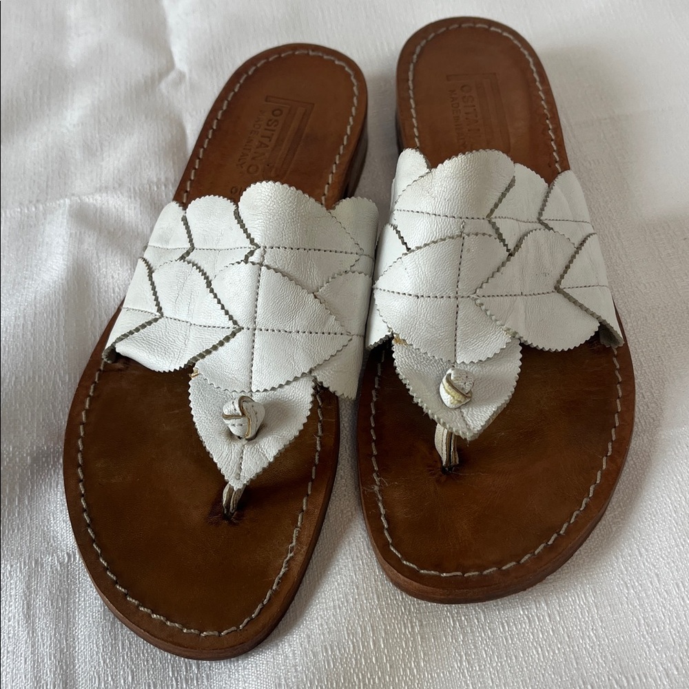 Positano leather, Italian sandals